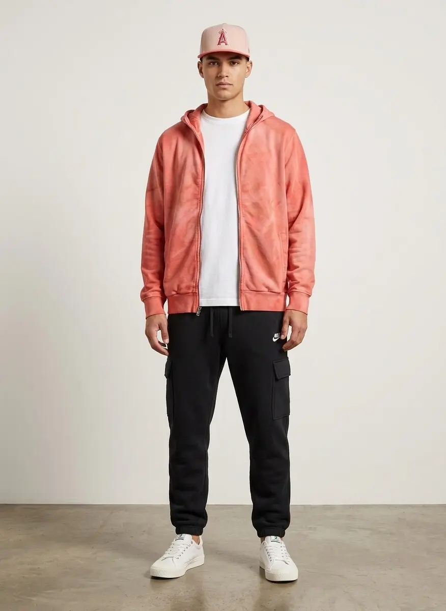 Streetwear Coral Contrast