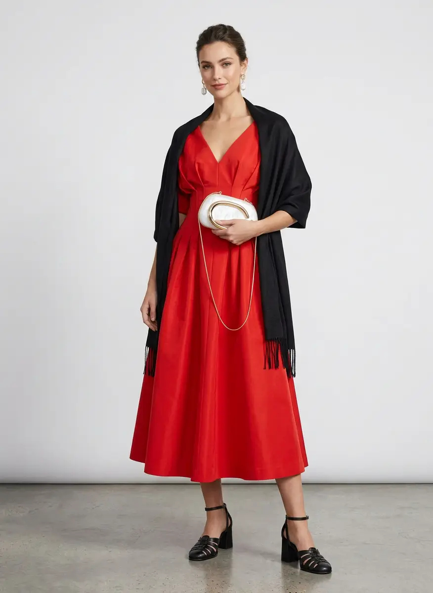 Sofia Cashmere Fringed Cashmere Evening Wrap 7