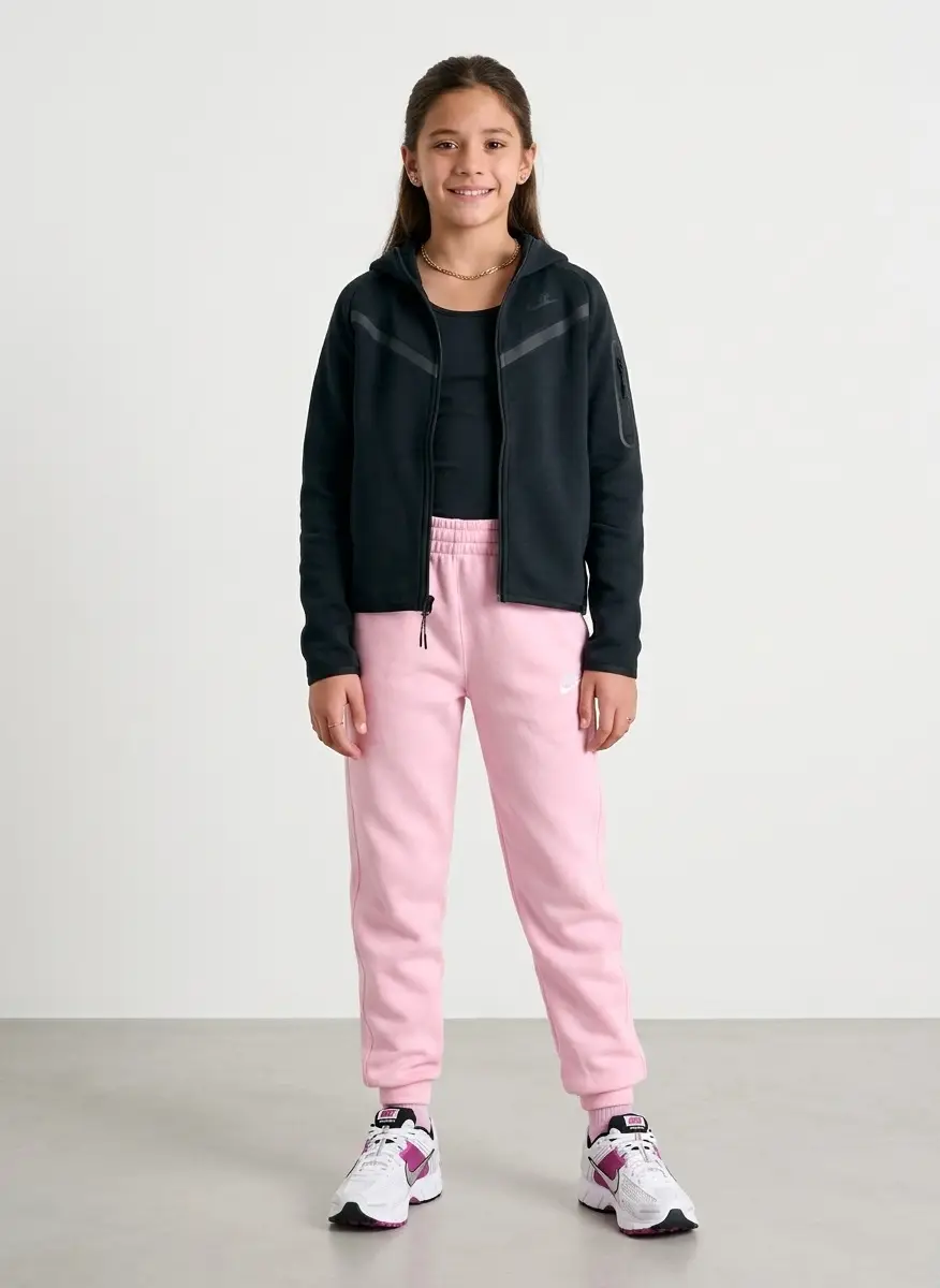 NIKE Girls' Big Kids' Nike Sportswear Tech Fleece Full-Zip Hoodie 6