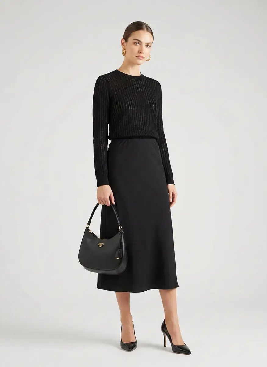 Prada Black leather shoulder bag 2