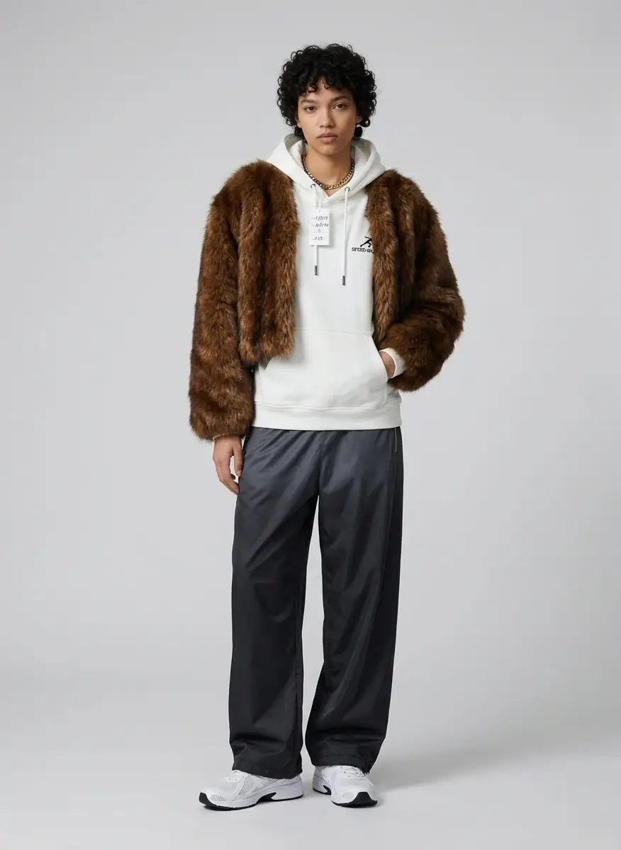 Alexander Wang Unisex Reflective Track Pant Mid-Rise 8