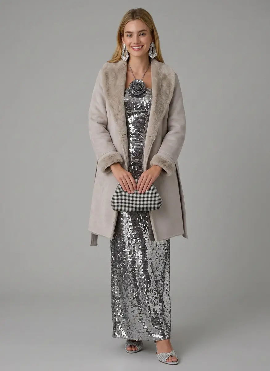 Monochromatic Silver Shimmer