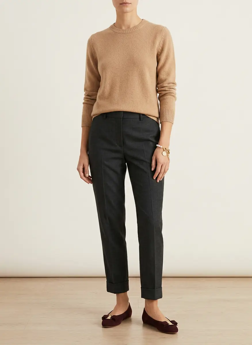 Marni Marni Charcoal Grey Wool Cuffed Trousers M 6