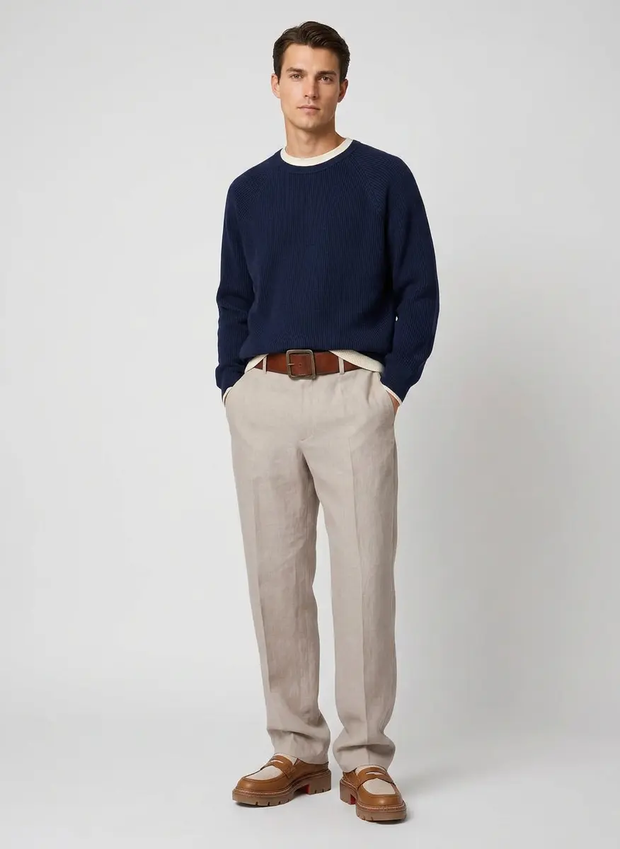 Refined Preppy Navy