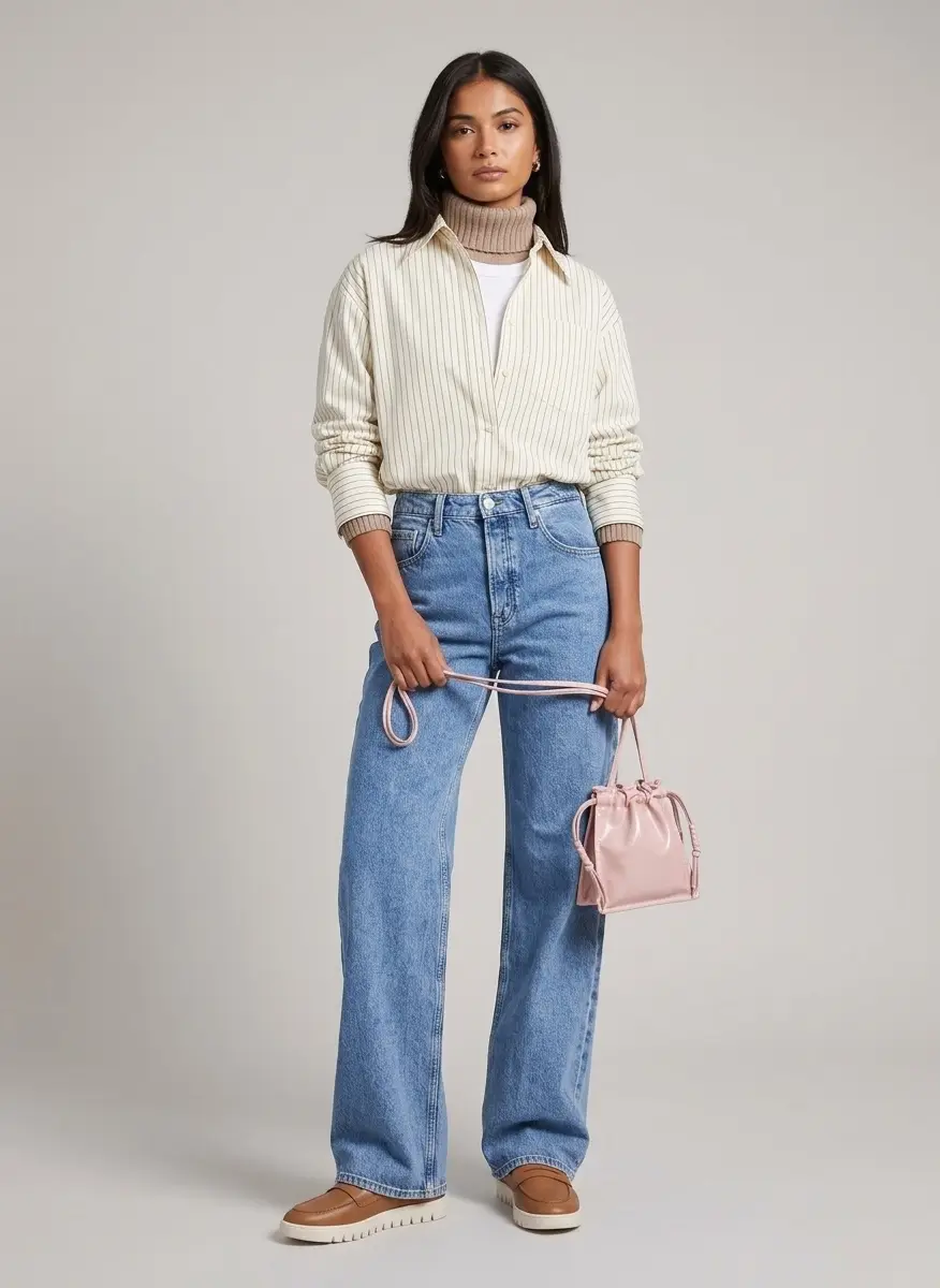 CO Off-White Striped Button Down Shirt 6