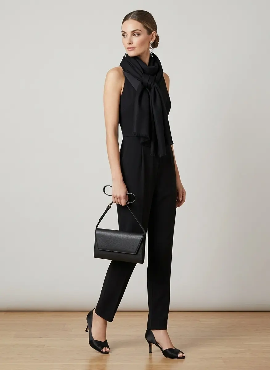 Monochrome Evening Elegance