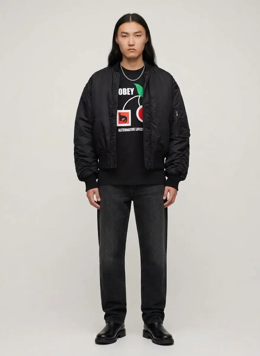 Han Kjobenhavn Black Oversized Padded Bomber Jacket 6