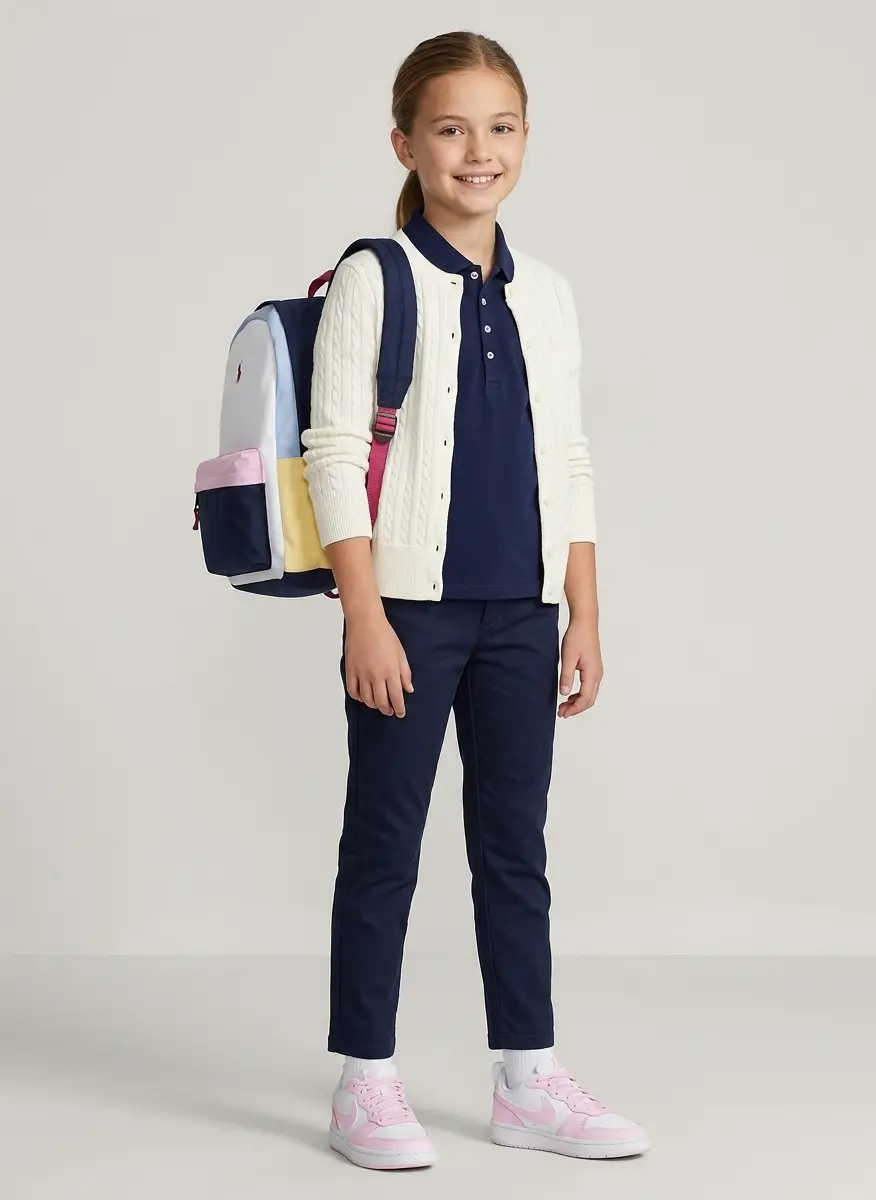Ralph Lauren Girls 7-16 Mini-Cable Cotton Cardigan 5