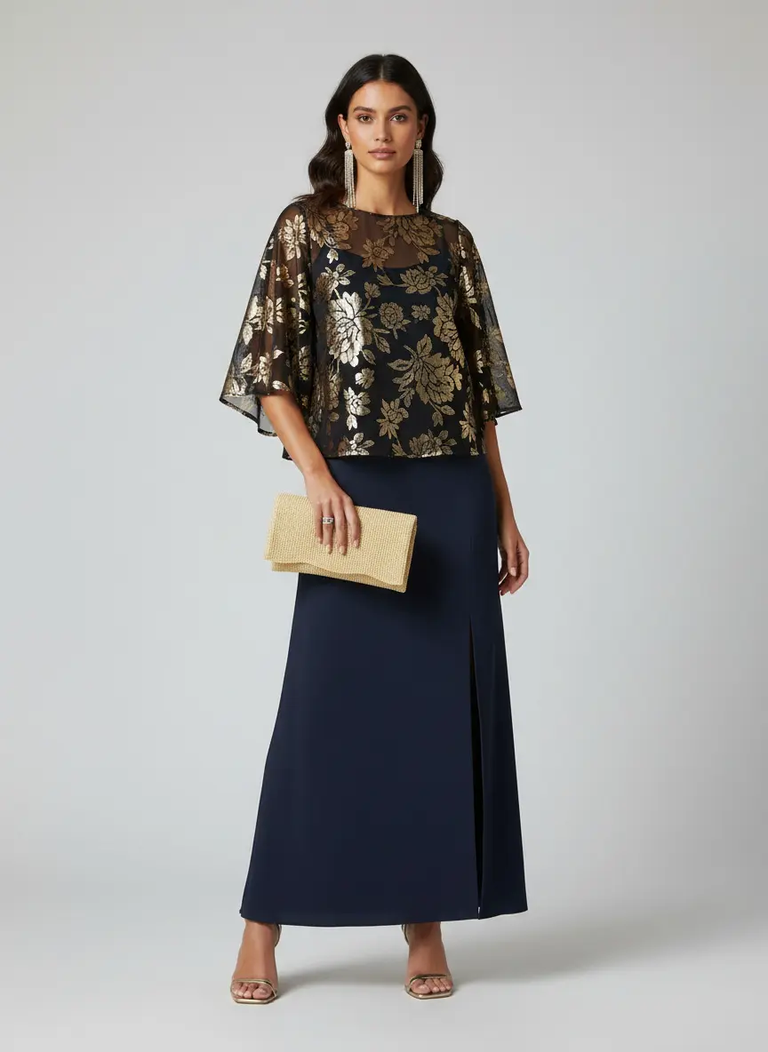 Ethereal Navy & Gold
