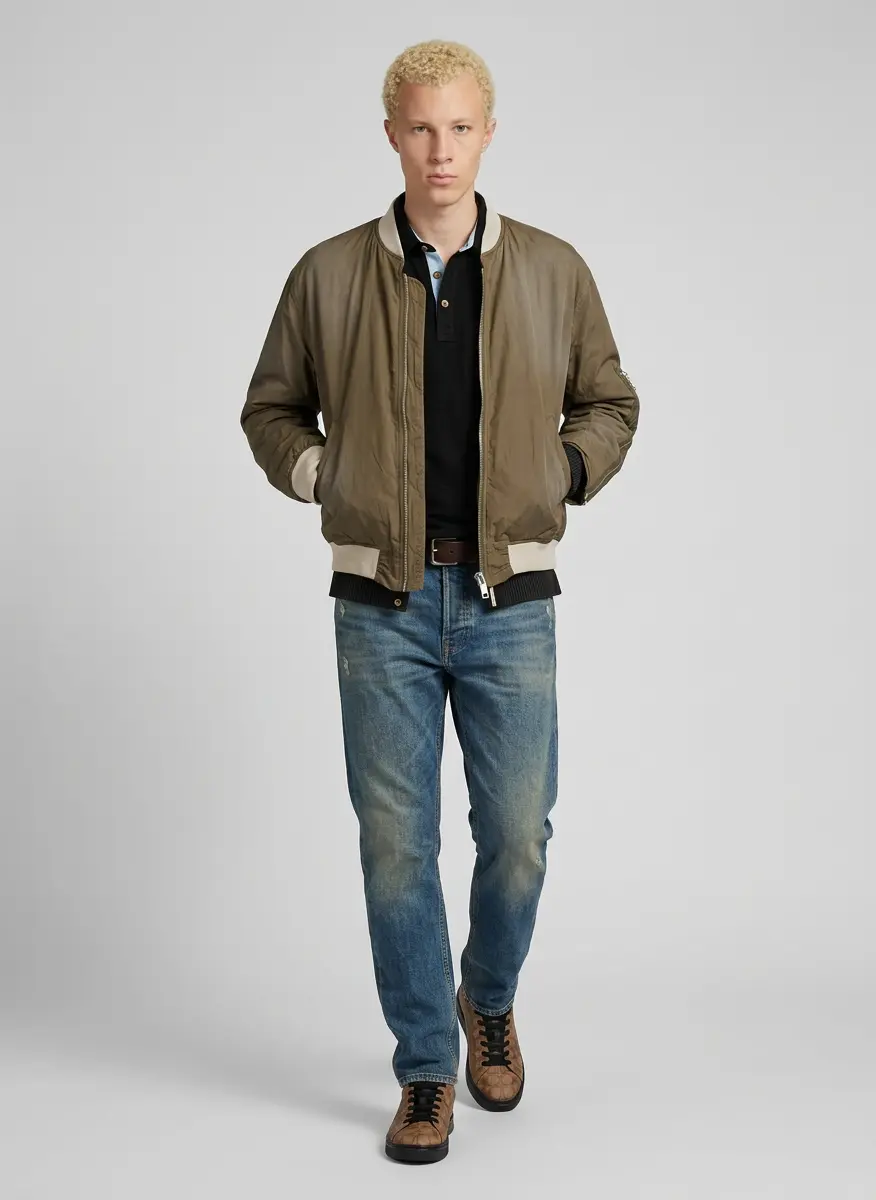 Modern Khaki Contrast