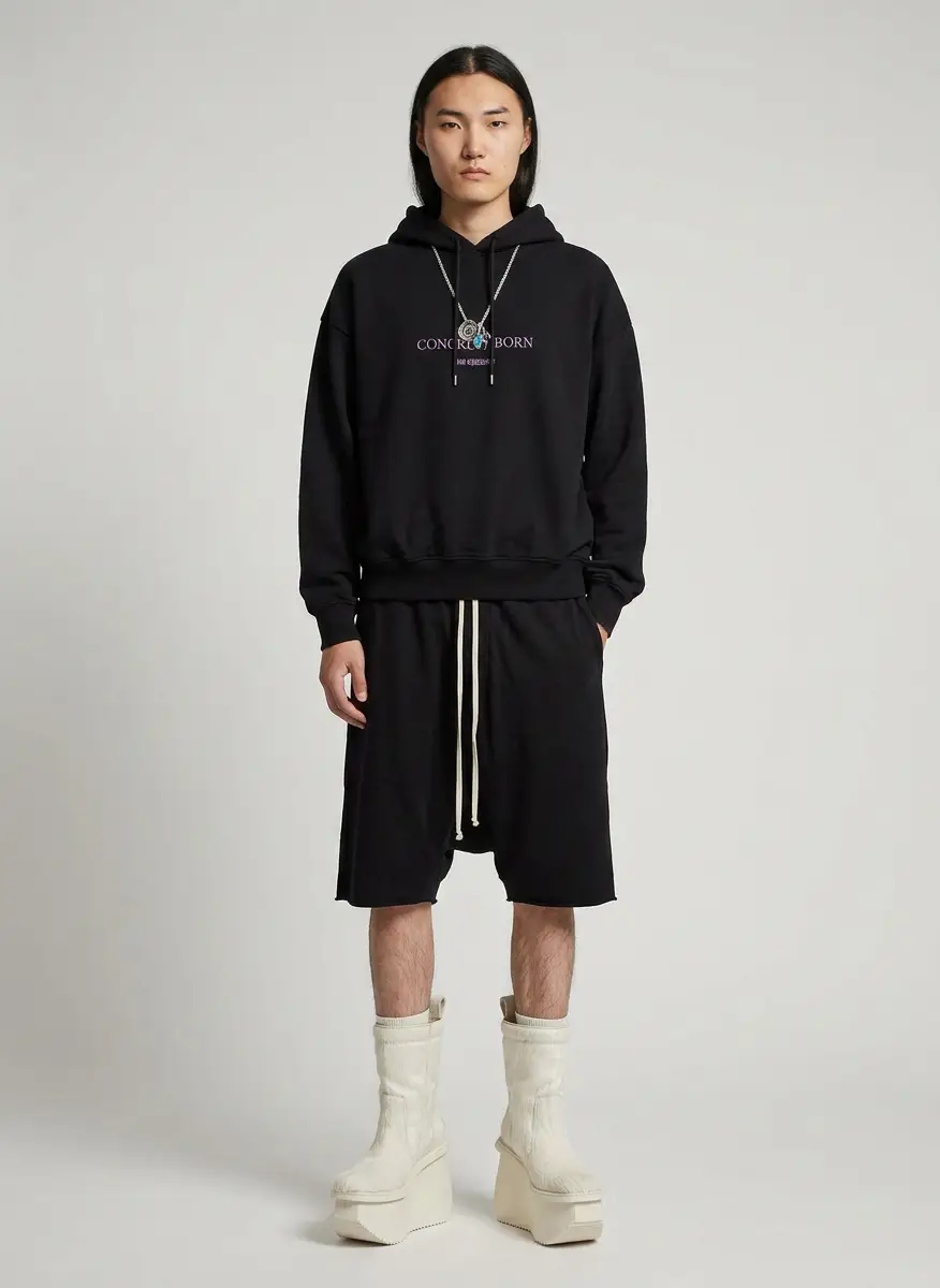 Han Kjobenhavn Black Logo Oversized Hoodie 5