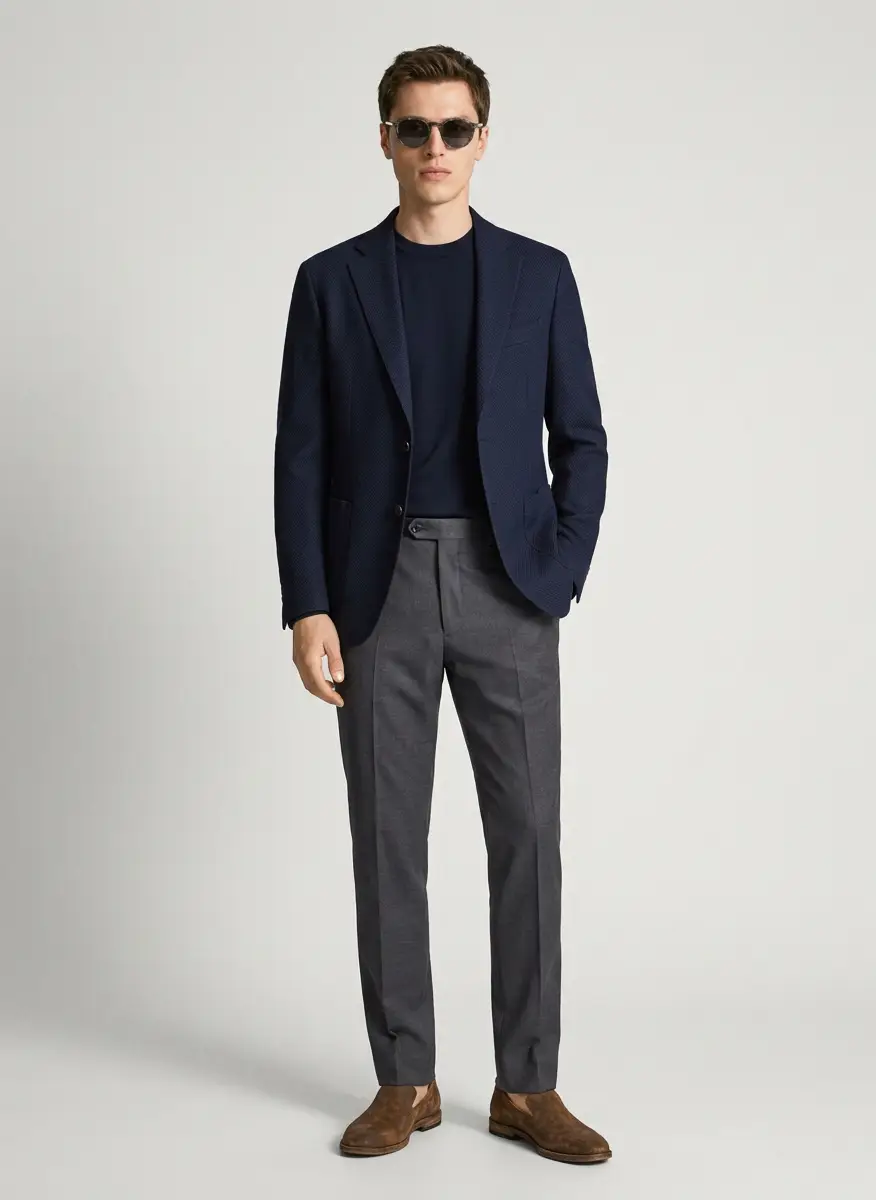 Armani Armani Collezioni Grey Wool Tailored Trousers 4XL 7