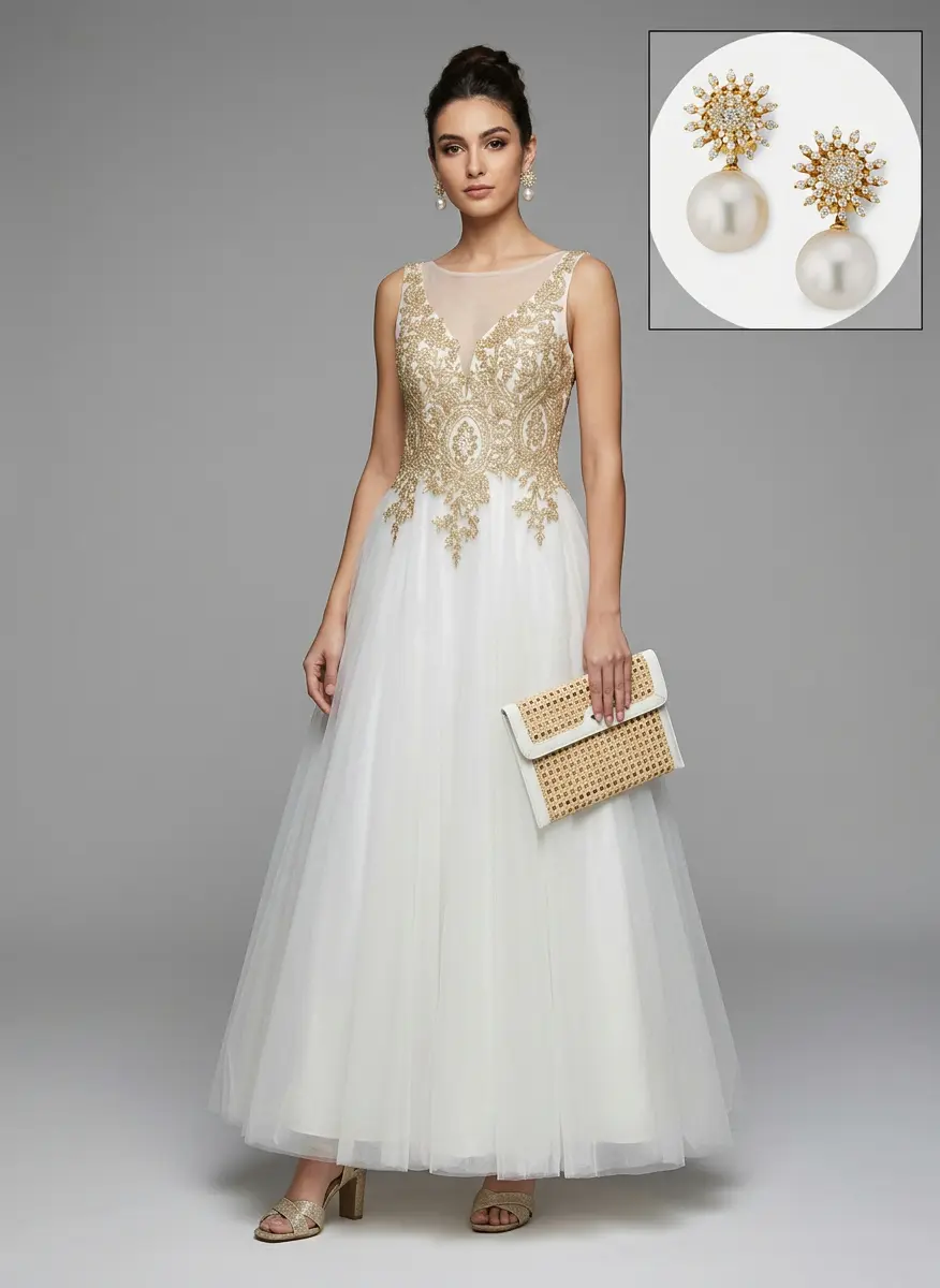 Ivory Sunburst Radiance