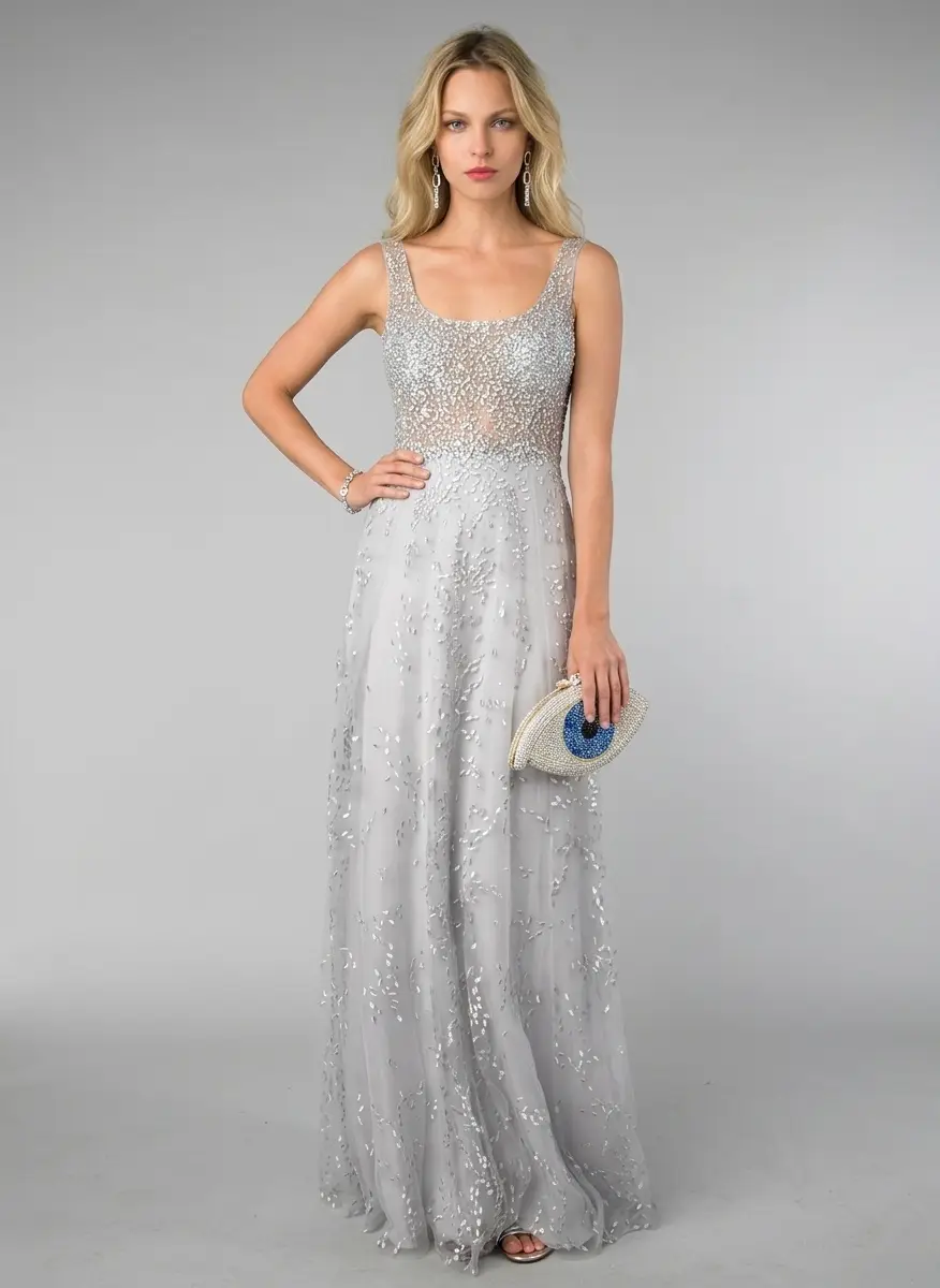 Basix Black Label Sleeveless Evening Gown 3