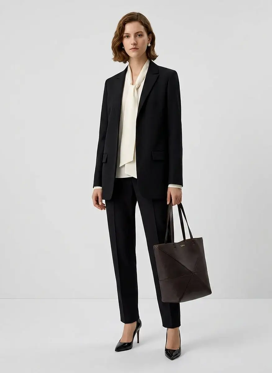 Loewe Puzzle Fold Medium Leather Tote Bag 6