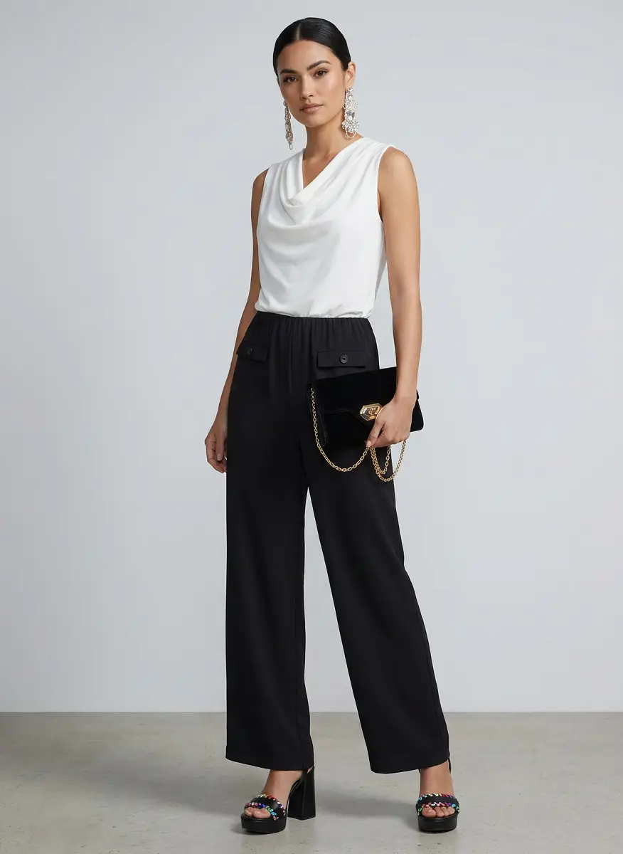 Lanvin Black Invitation Evening Small Clutch 5