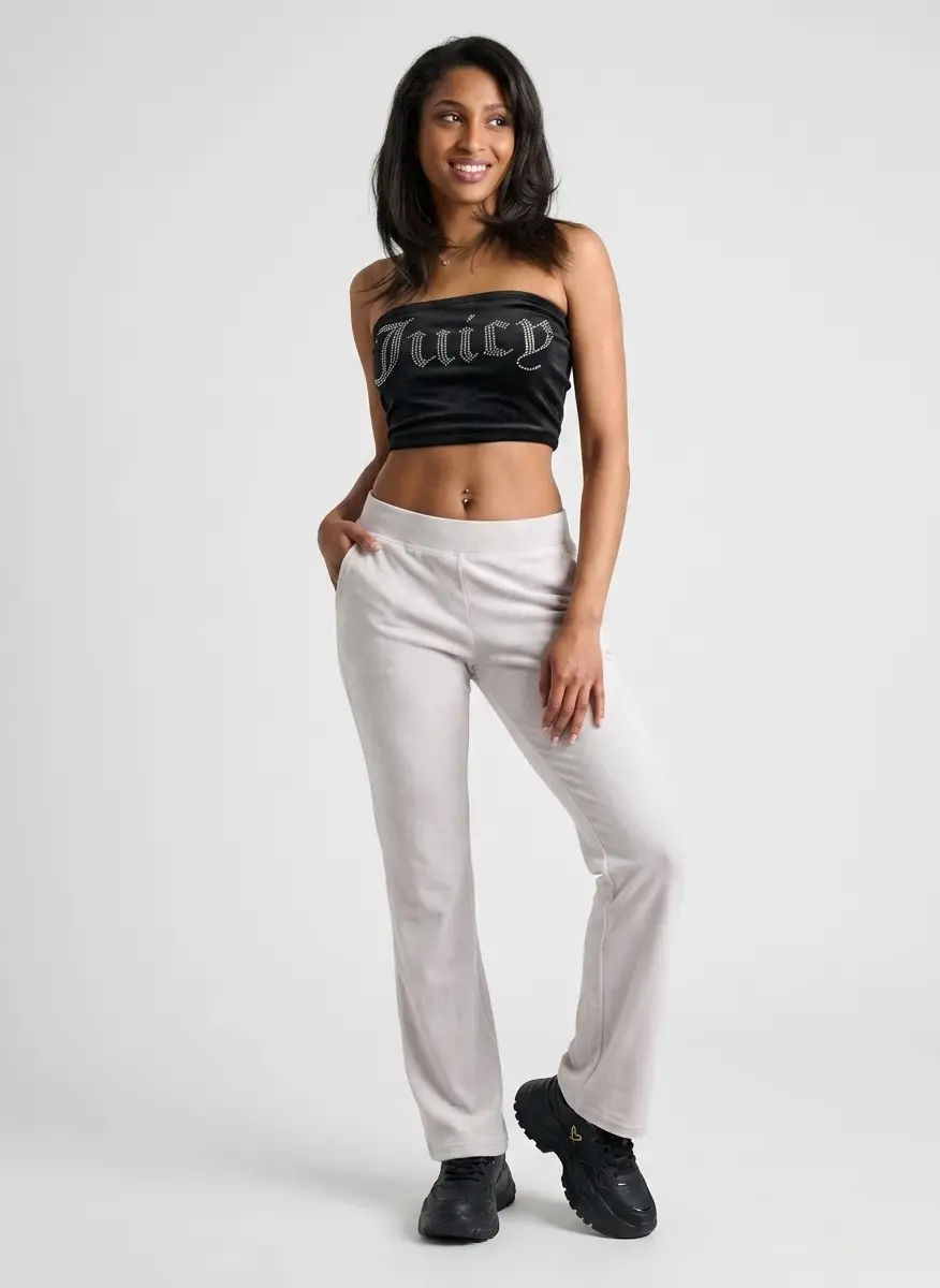Juicy Couture Women's Juicy Couture OG Big Bling Velour Leopard Print Track Pants 6