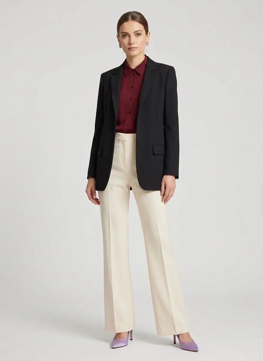 Modern Contrast Evening Wear