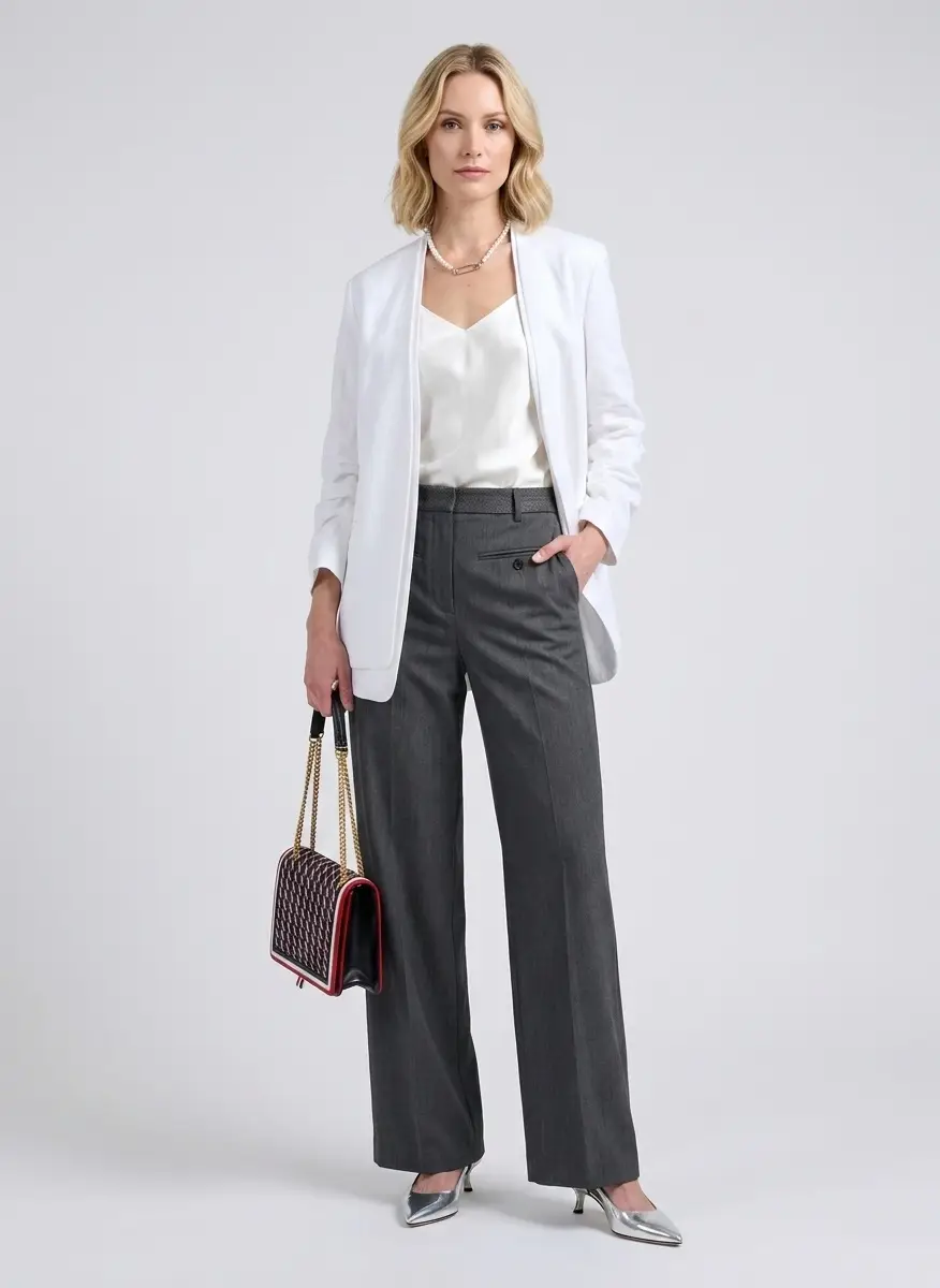 MM6 Gray Tailored Trousers 7