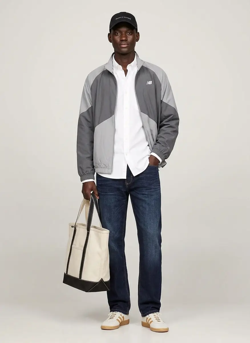 Lands' End Large Solid Color 5 Pocket Open Top Canvas Tote Bag 5