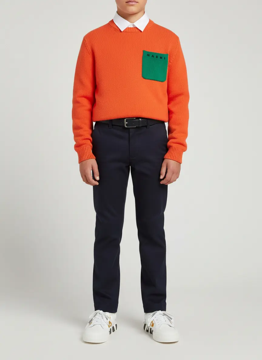 Preppy Orange & Navy Classic