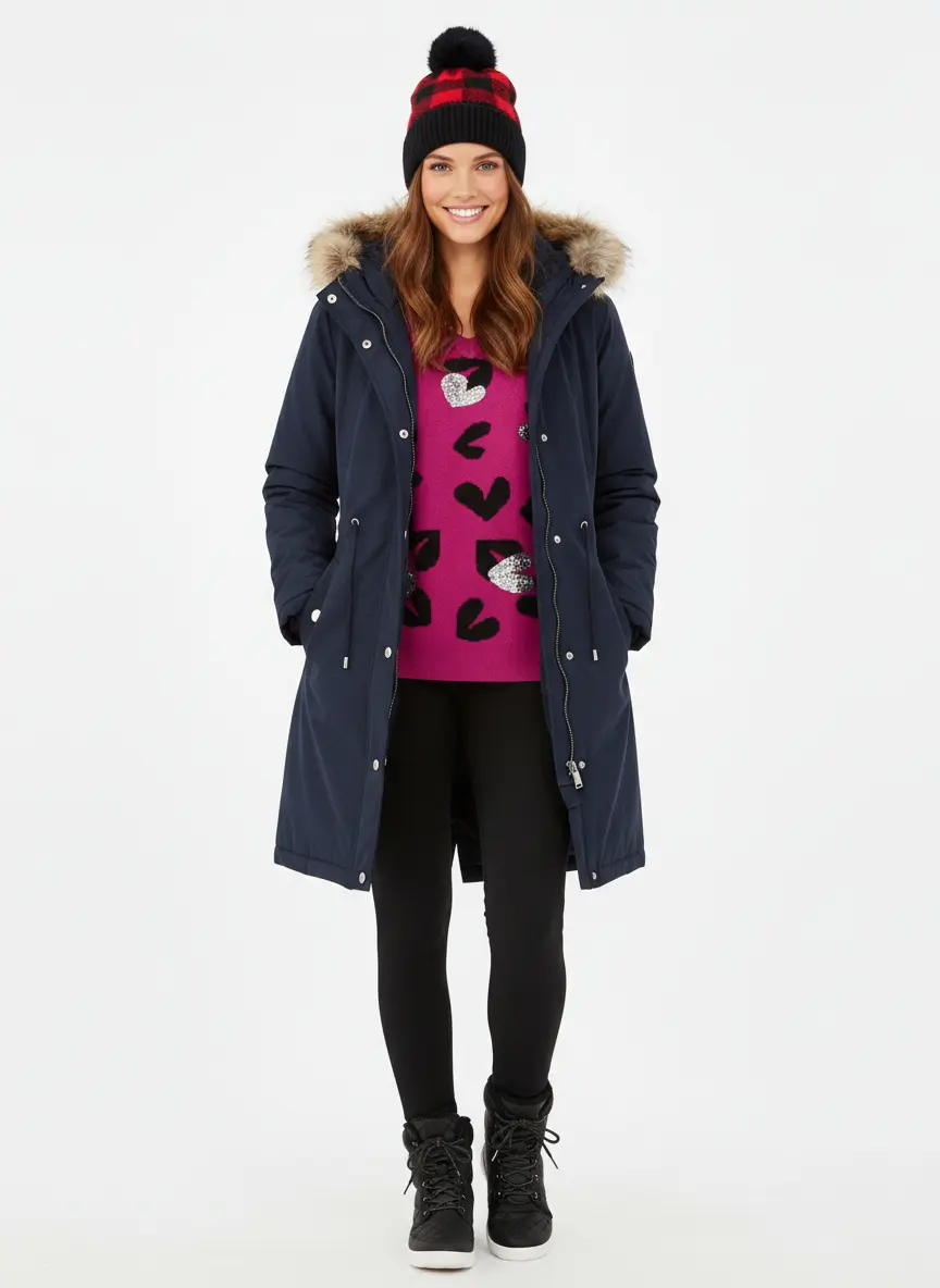 High-Contrast Winter Pop