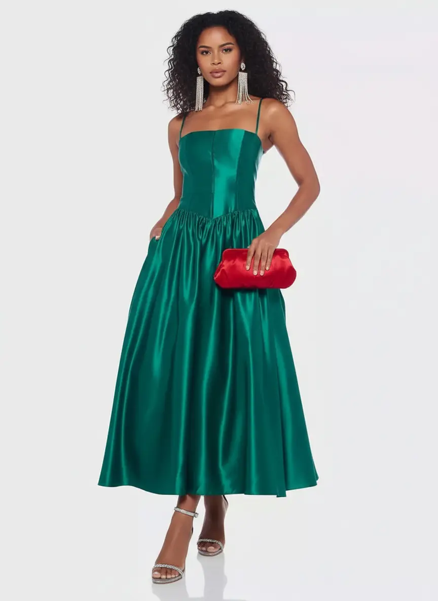 Nina Women's Classic Satin Clutch 6