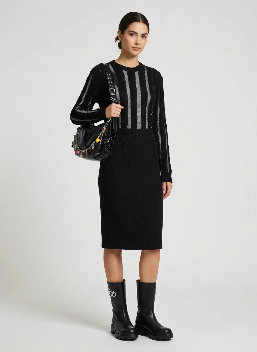 Textured Monochrome Elegance
