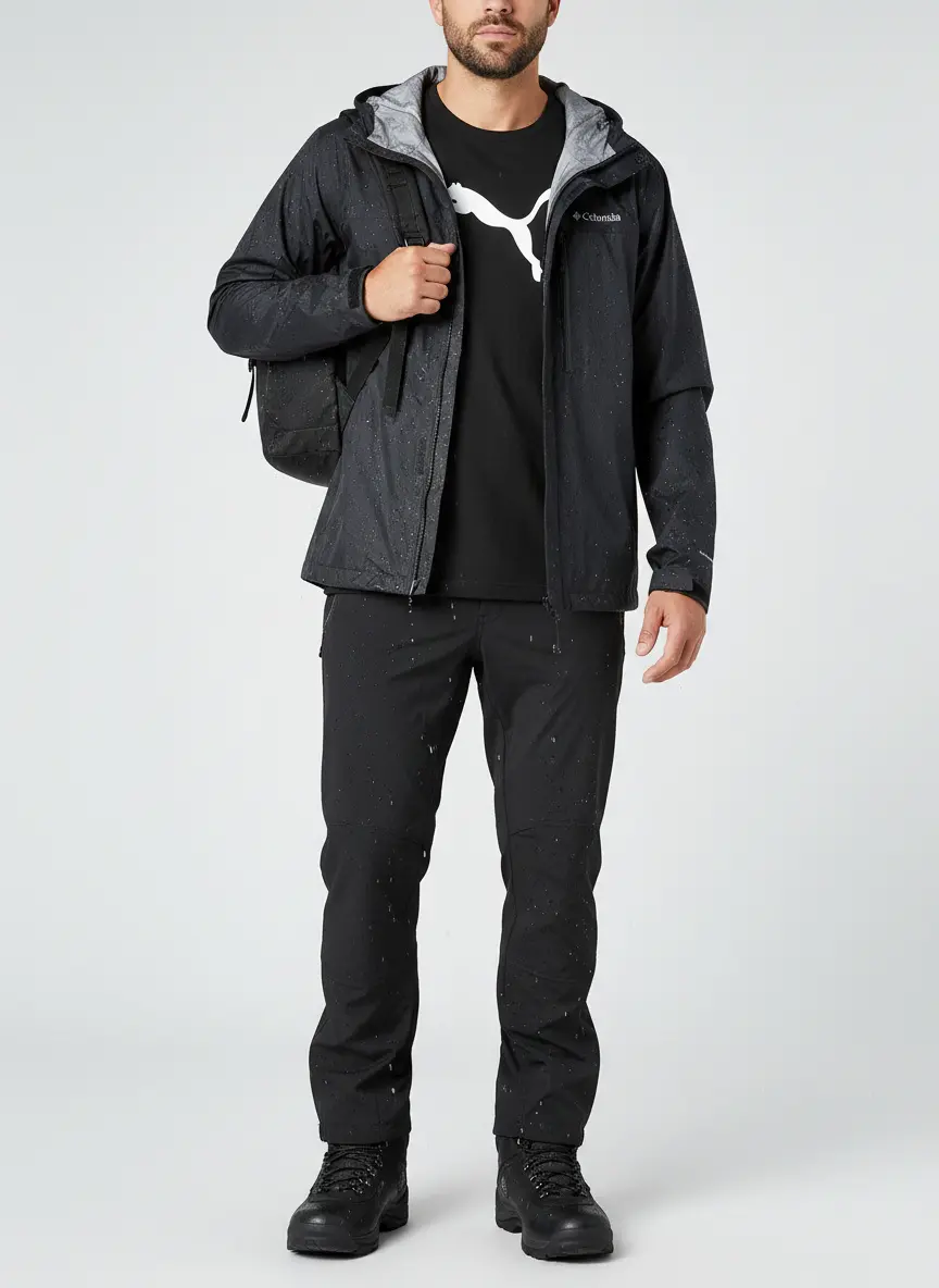 Urban Rainy Day Casual