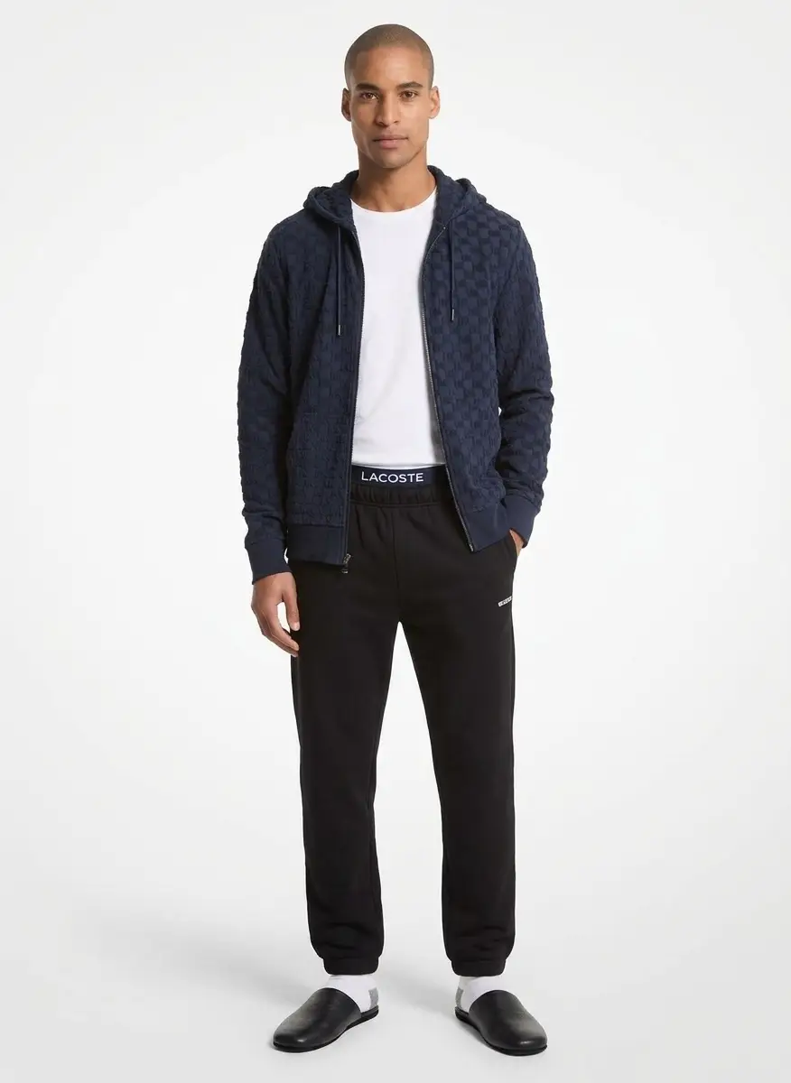 Michael Kors Logo Jacquard Terry Zip-Up Hoodie 3