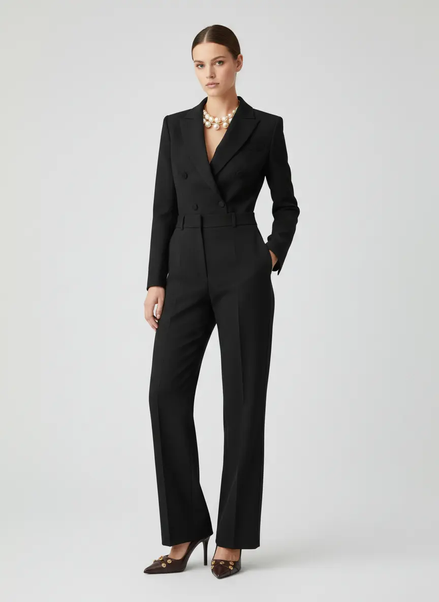 Luxury Silk-Blend Silhouette