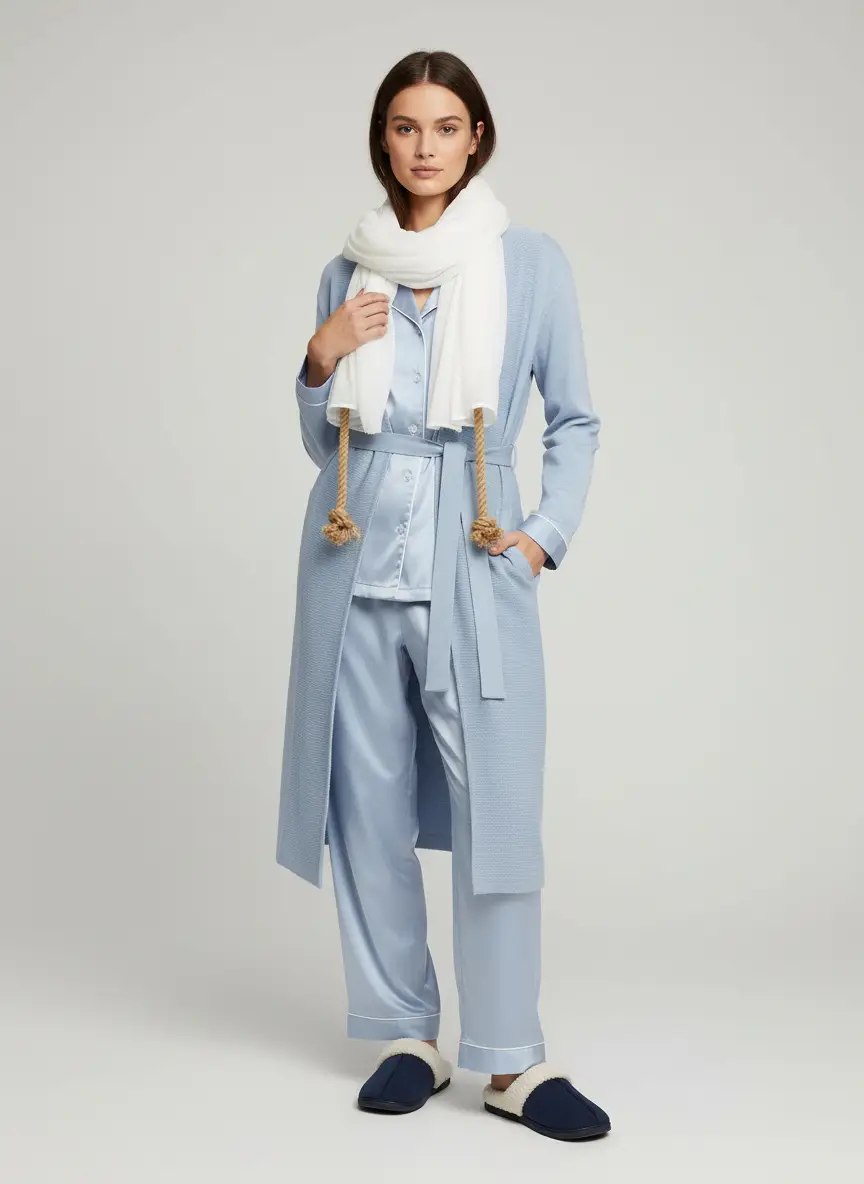 Neiman Marcus Cashmere Shawl-Collar Robe 8