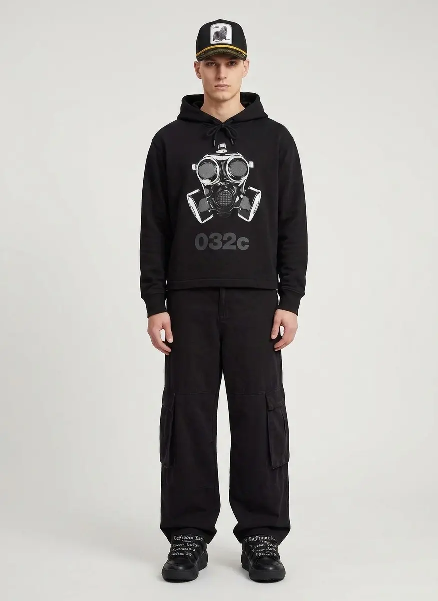 Y2K Monochrome Streetwear