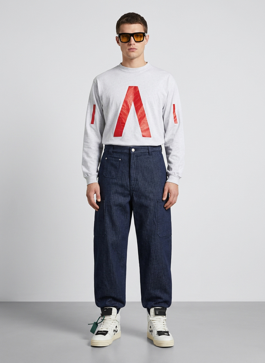 Balenciaga Balenciaga Music Archive Series Connected Long Sleeve T