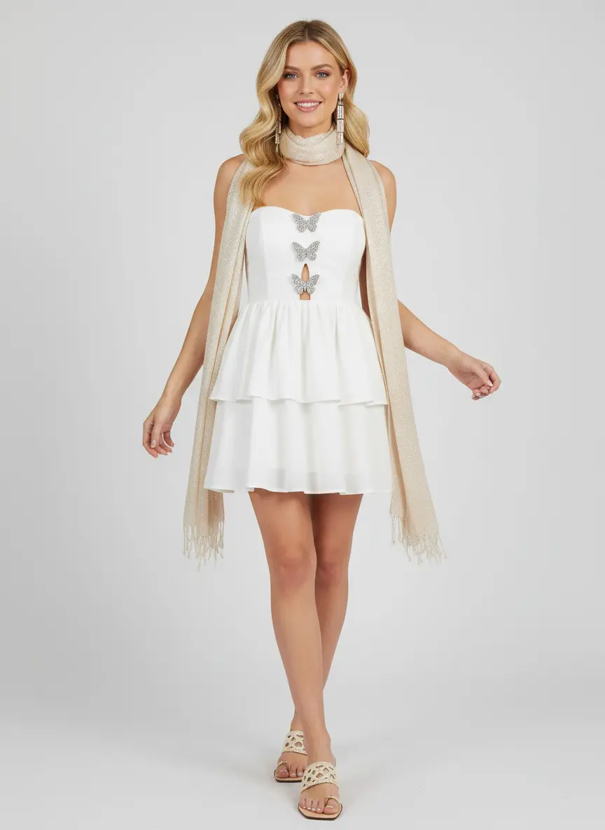 Monochromatic Chic Evening