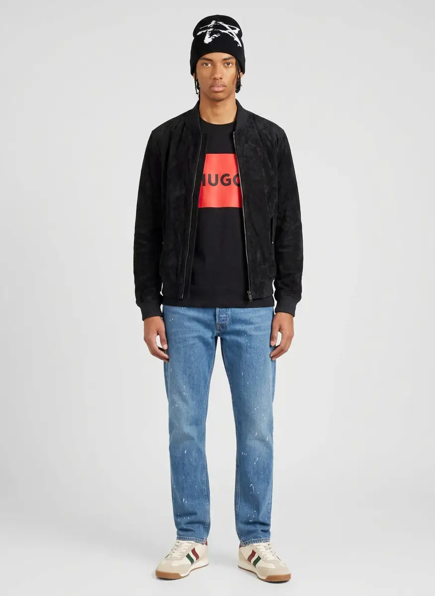 BGSD Men Urban Leather Bomber Jacket 5