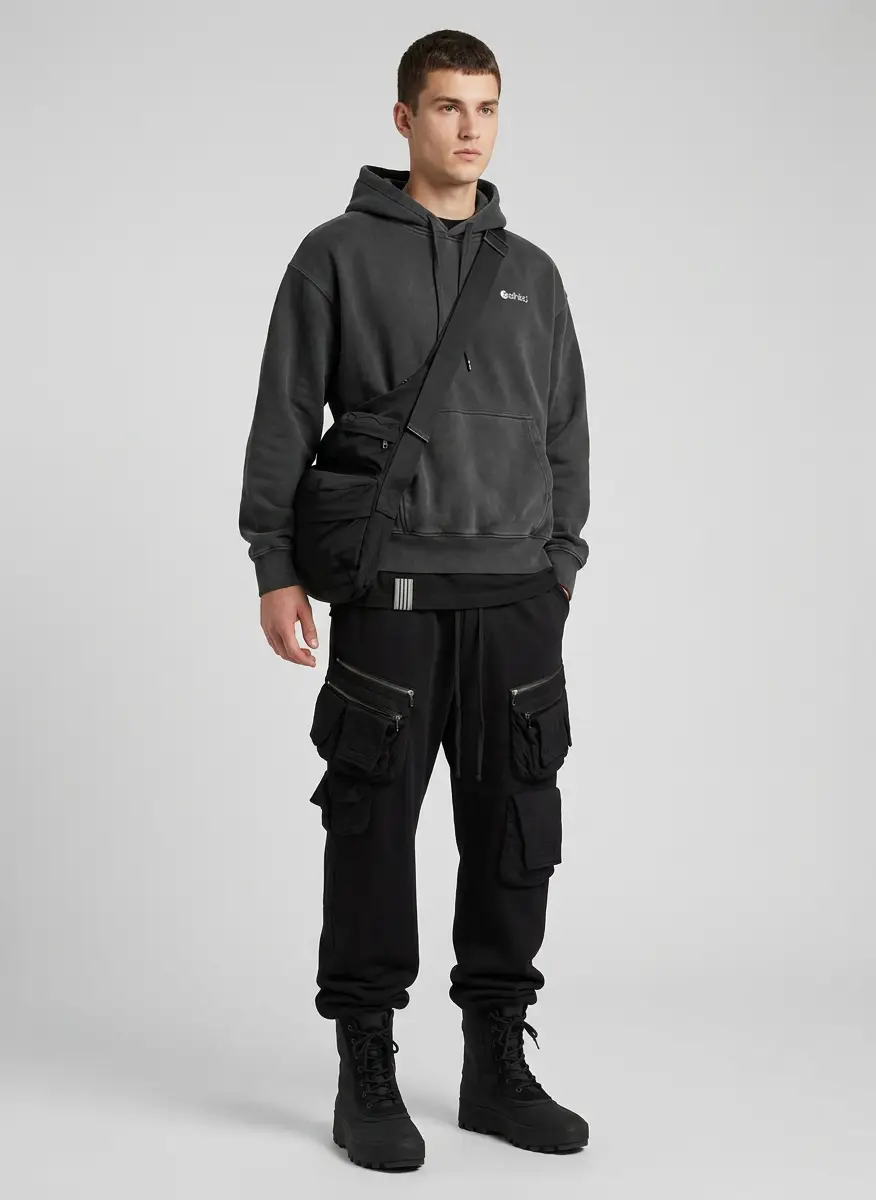 Julius Black 'Tactical Body' Bag 5