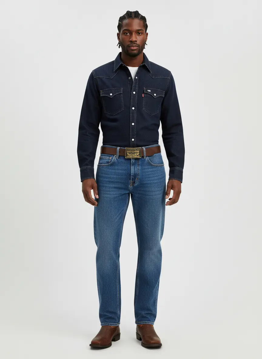 Levi's Men's Classic-Fit Western Shirt 5