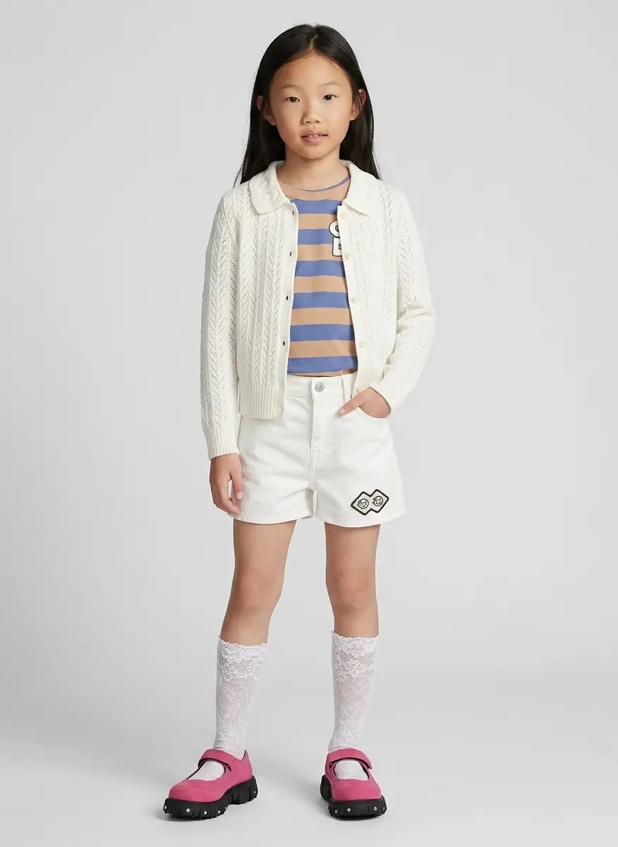 Phileo Kids Pink Mary Jane Oxfords 8