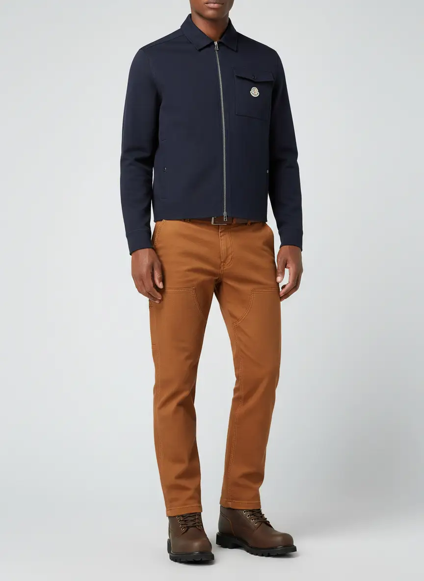 Moncler Jacket in Cotton Gabardine 5