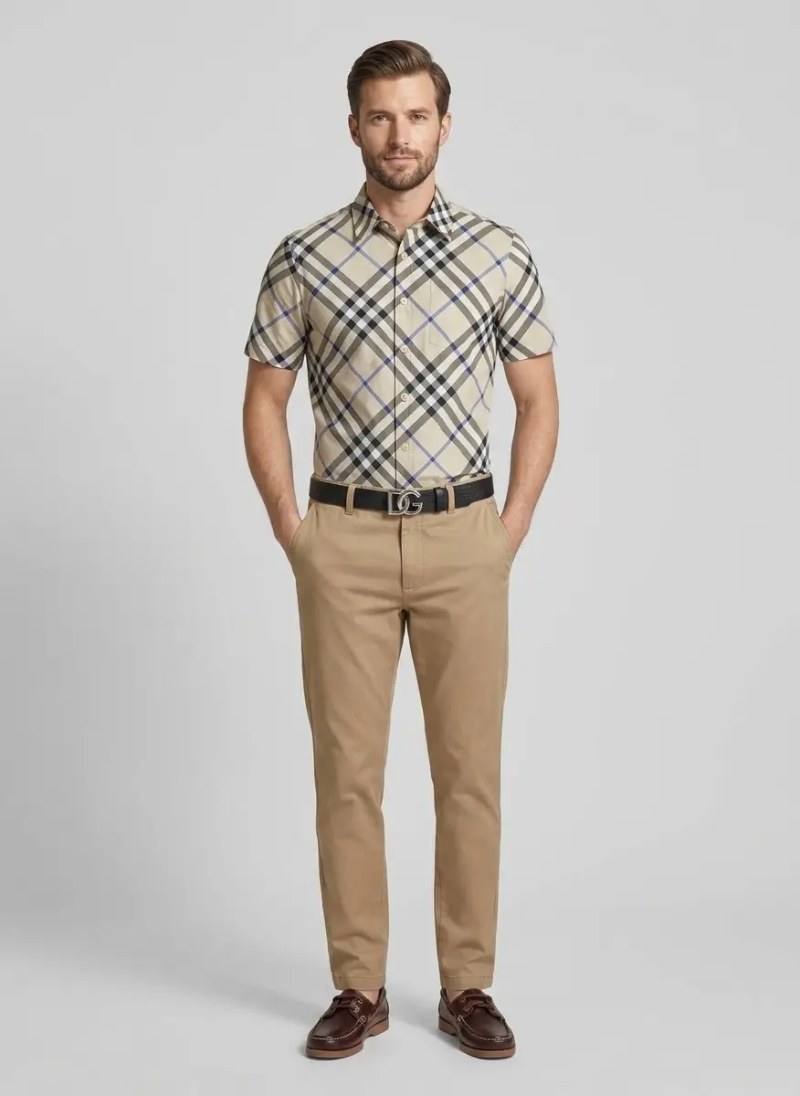 Burberry Kids Vintage Check Cotton Shirt 5