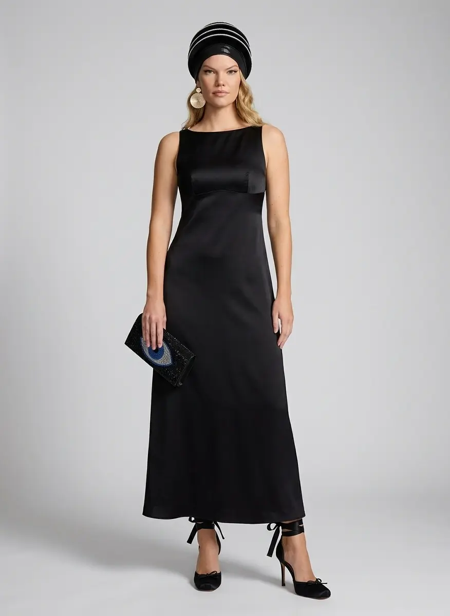 Midnight Satin Elegance