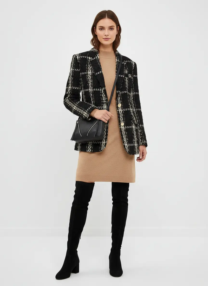 Edgy Tailored Contrast