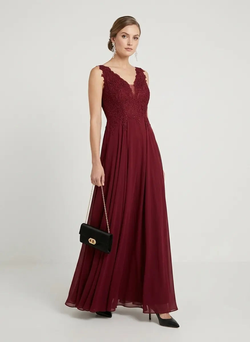 Royal Burgundy & Silk Ensemble