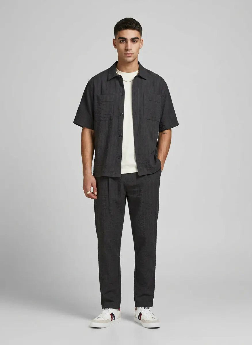Casual High-Contrast Layering