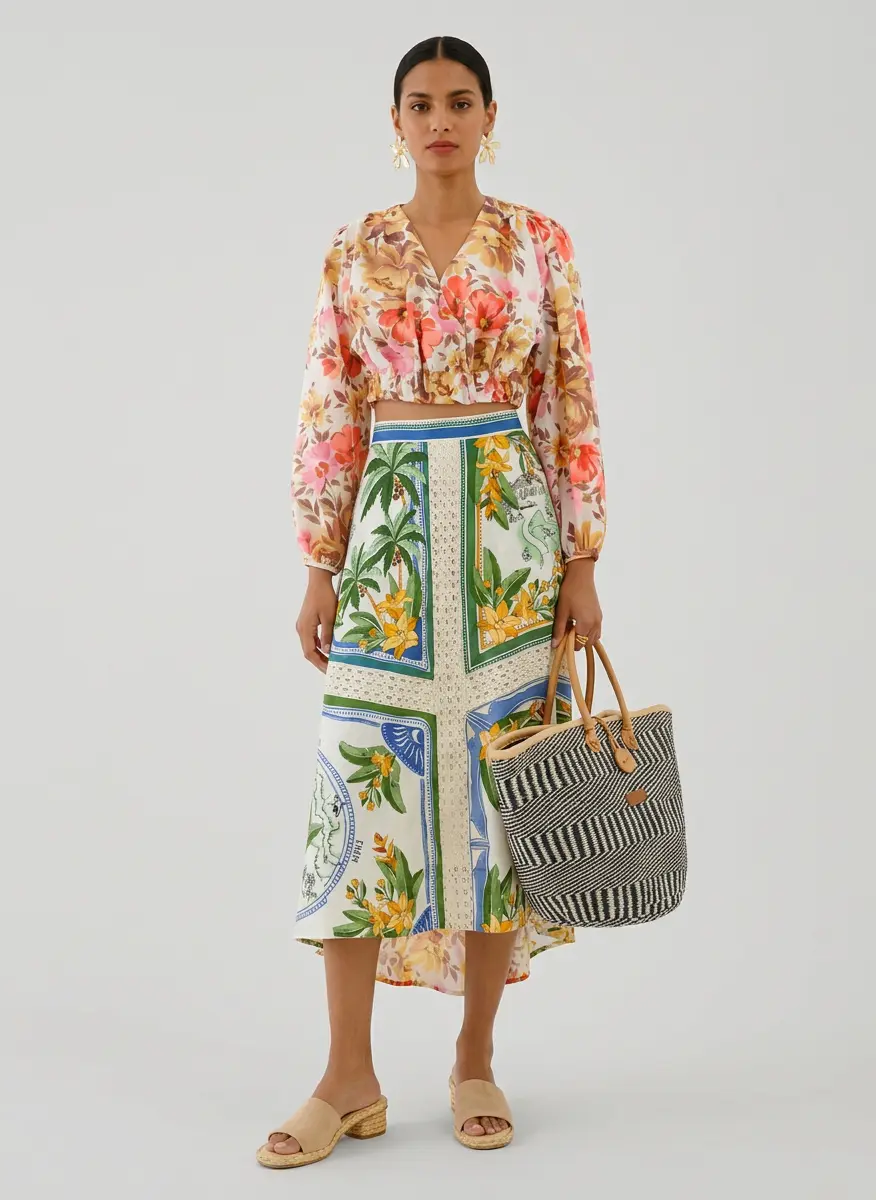 Monochrome Tropical Punch