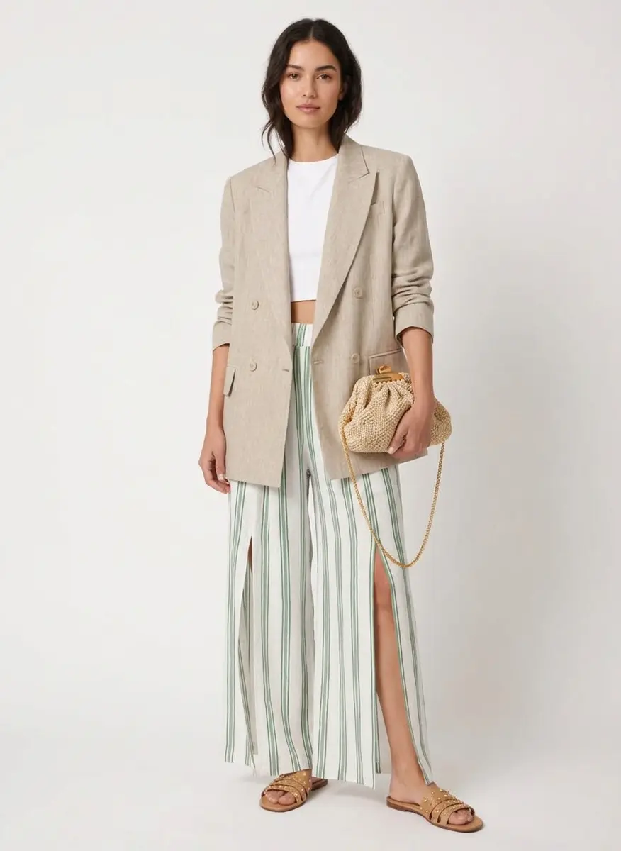 Monochromatic Linen Chic