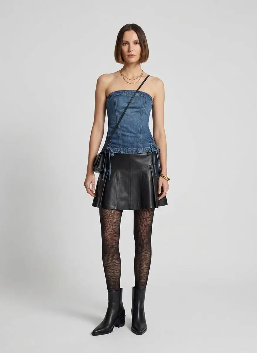 Midnight Sleek Leather