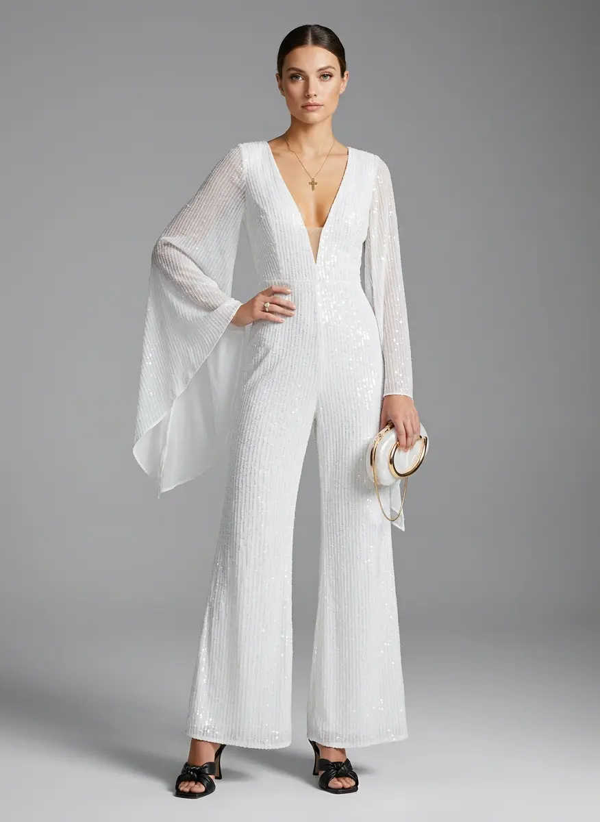 Radiant Monochrome Jumpsuit