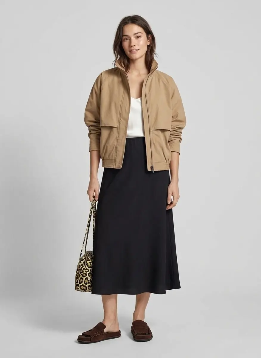 Chic Silk Contrast